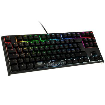 Ducky ONE 2 TKL Gaming Tipkovnica, MX-Silent-Red, RGB LED - crna, CH-Layout DKON1787ST-SSZALAZT1