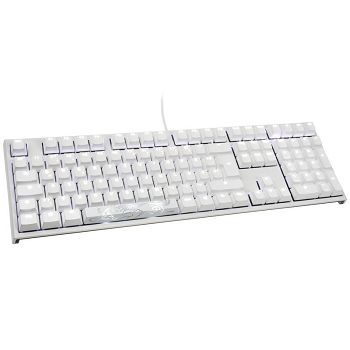 Ducky ONE 2 White Edition PBT Gaming Keyboard, MX-Red, white LED - white DKON1808S-RDEPDWZW1