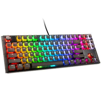 Ducky One 3 Aura Black TKL Gaming Keyboard, RGB LED - MX-Red (US) DKON2187ST-RUSPDABAAAC1