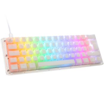 Ducky One 3 Aura White Mini Gaming Keyboard, RGB LED - Gateron Baby Kangaroo DKON2161ST-KDEPDAWWWWG1