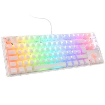 Ducky One 3 Aura White TKL Gaming Keyboard, RGB LED - Kailh Jellyfish Y-DKON2187ST-FDEPDAWWWWK1