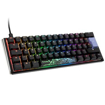 Ducky One 3 Classic Black/White Mini Gaming Tipkovnica, RGB LED - MX-Silent-Red DKON2161ST-SDEPDCLAWSC1