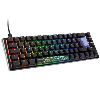 Ducky One 3 Classic Black/White SF Gaming Keyboard, RGB LED - MX-Silent-Red DKON2167ST-SDEPDCLAWSC1
