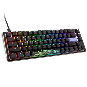 Ducky One 3 Classic Black/White SF Gaming Keyboard, RGB LED - MX-Black (US) DKON2167ST-AUSPDCLAWSC1