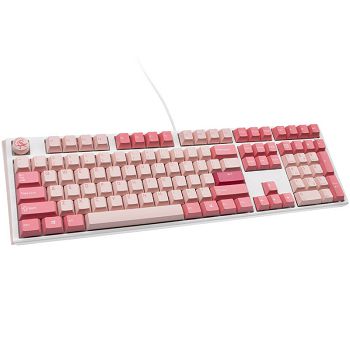 Ducky One 3 Gossamer Pink Gaming Keyboard - MX-Silent-Red (US) DKON2108-SUSPDGOWWPC2