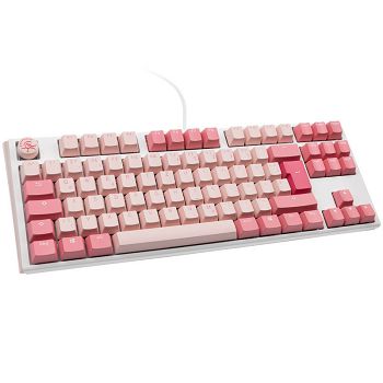 Ducky One 3 Gossamer TKL Pink Gaming Keyboard - MX-Black Clear Top DKON2187-HDEPDGOWWPC2