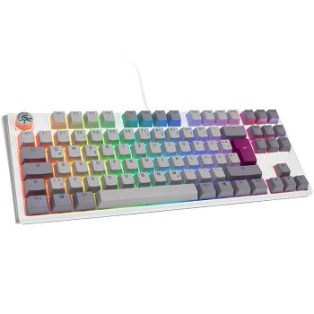 Ducky One 3 Mist Gray TKL Gaming Keyboard, RGB LED - MX-Silent-Red DKON2187ST-SDEPDMIWHHC1
