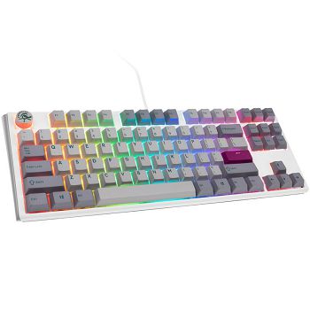 Ducky One 3 Mist Gray TKL Gaming Keyboard, RGB LED - MX-Silent-Red (US) DKON2187ST-SUSPDMIWHHC2