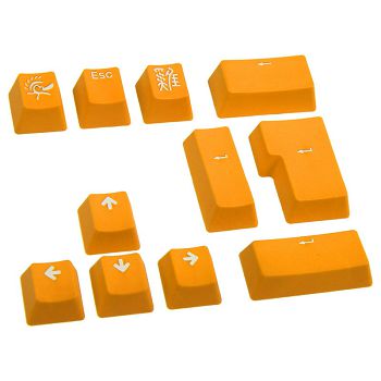 Ducky PBT Double-Shot Keycap Set, orange, 11 keys DKSA11-USPDYNWO1