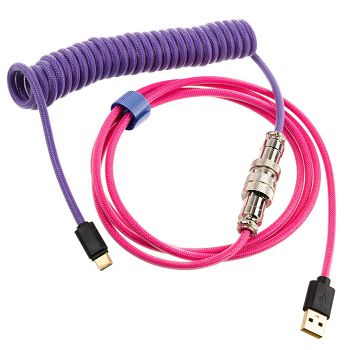 Ducky Premicord Joker Coiled USB Type-C to Type-A Cable 1.8m DKCC-JKCNC1