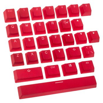 Ducky Rubber Keycap Set, 31 keys, double-shot, rubberized, for backlight - red DKSA31-USRDRNNO1