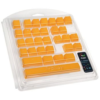 Ducky Rubber Keycap Set, 31 keys, double-shot, rubberized, for backlight - orange DKSA31-USRDYNNO1