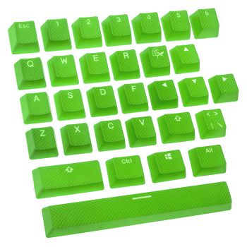 Ducky Rubber Keycap Set, 31 keys, double shot, rubberized, for backlight - green DKSA31-USRDGNNO1