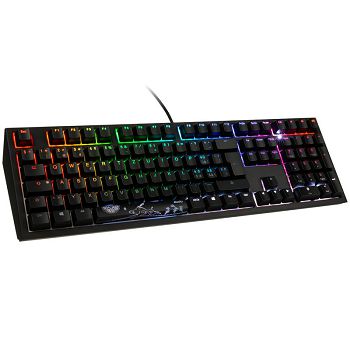 Ducky Shine 7 Gaming Keyboard, MX-Silent Red, RGB LED - blackout, CH-Layout DKSH1808ST-SSZALAAT1