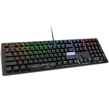 Ducky Shine 7 PBT Gaming Keyboard - MX-Silent Red (US), RGB LED, blackout DKSH1808ST-SUSPDAAT1