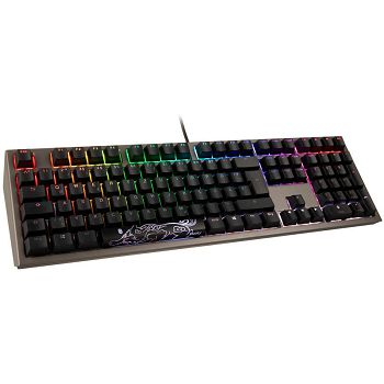 Ducky Shine 7 PBT Gaming keyboard, MX-Speed-Silver, RGB LED - gunmetal DKSH1808ST-PDEPDAHT1