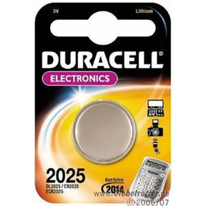Duracell Electro (Blis) CR2025 3V 2 pcs