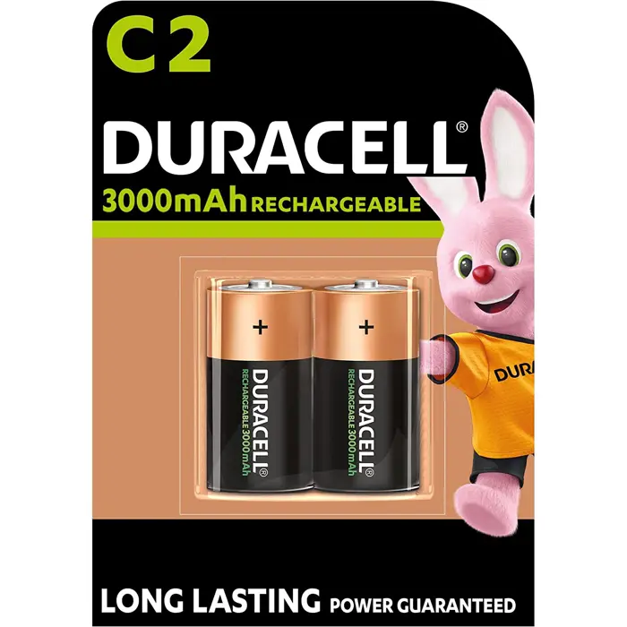 Duracell NiMH C HR14 2er, battery (2 pieces, C (Baby))
