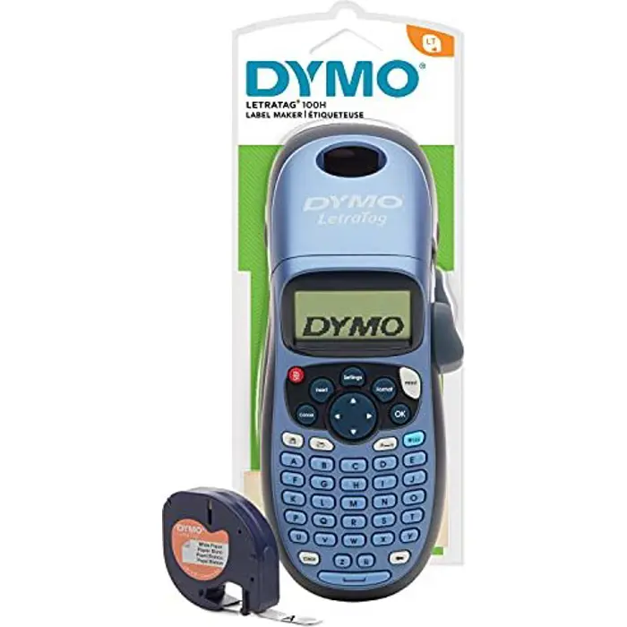 Dymo LetraTag LT-100H, labeling device (blue/black, with ABC keyboard, 2174576)