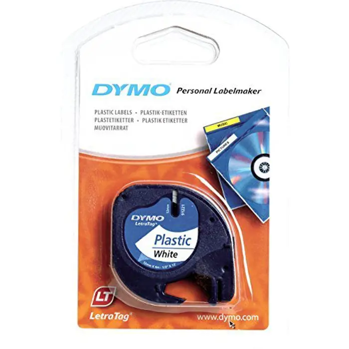 Dymo LT-Band black / white 12mmx4m
