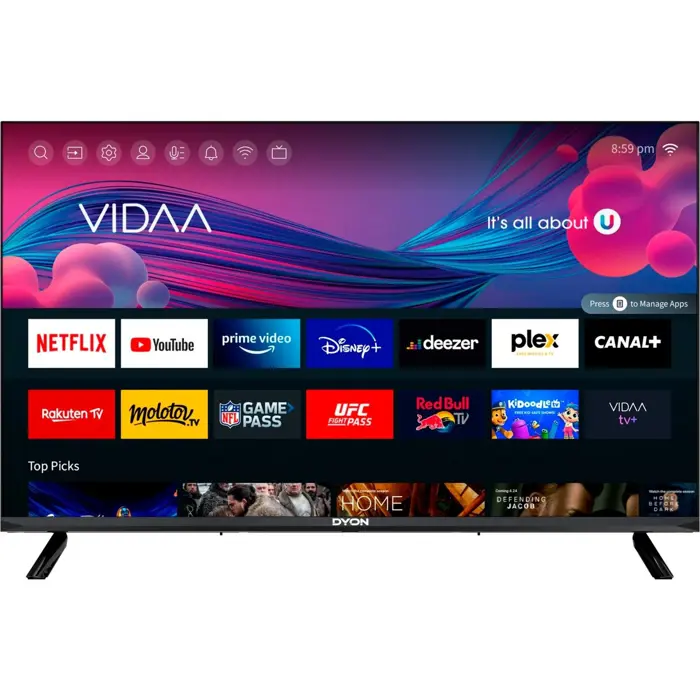 DYON SMART 40 VX-2, LED TV - 40 - black, FullHD, WLAN, Smart TV