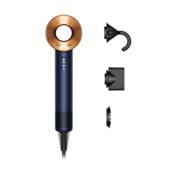 Dyson Supersonic hair dryer Straight+Wavy (night blue/copper, 1,600 watts)