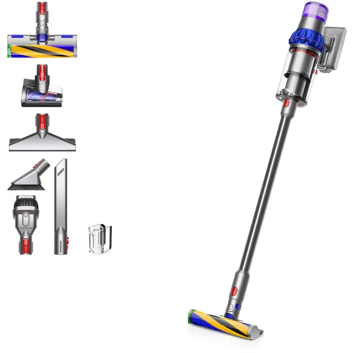 Dyson V15 Detect Fluffy, stick vacuum cleaner (nickel/blue)