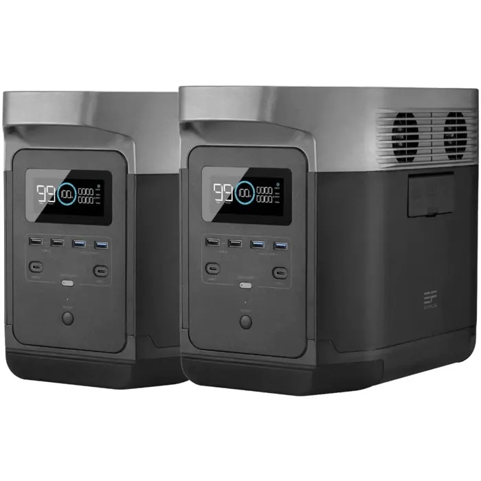 ECOFLOW Portable Power Station Delta 2 (black, 1,024 Wh)