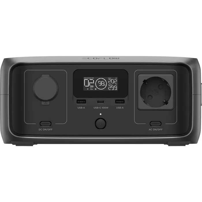 EcoFlow RIVER 3, portable power station (black/grey, 245Wh, X-boost 600W, LFP battery)