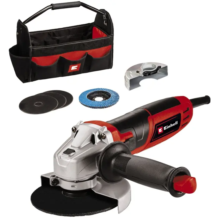 Einhell angle grinder TC-AG 125/850 kit (red/black, 850 watts)