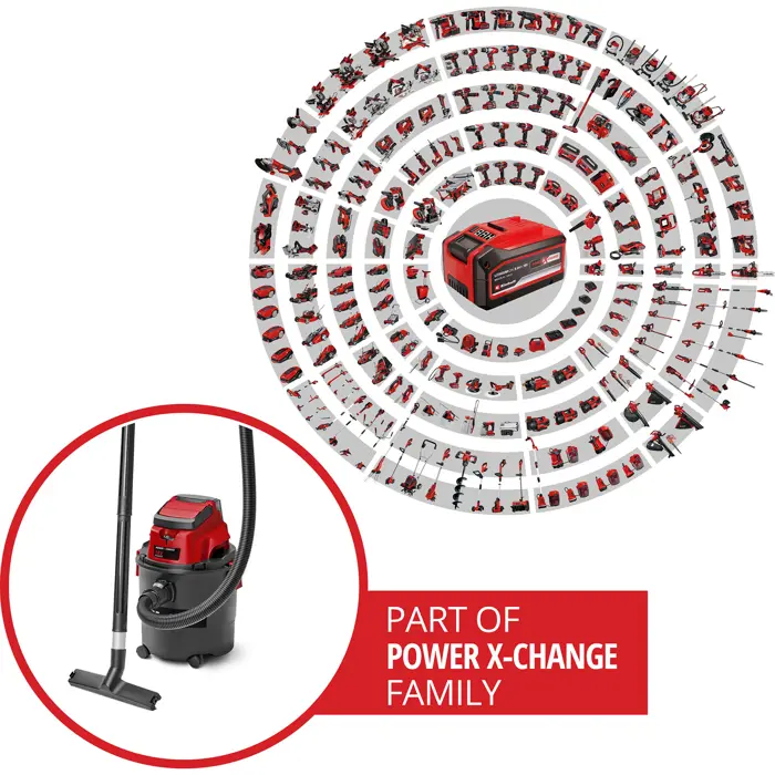 Einhell battery wet and dry vacuum cleaner TC-VC 18/15 - Li-Solo