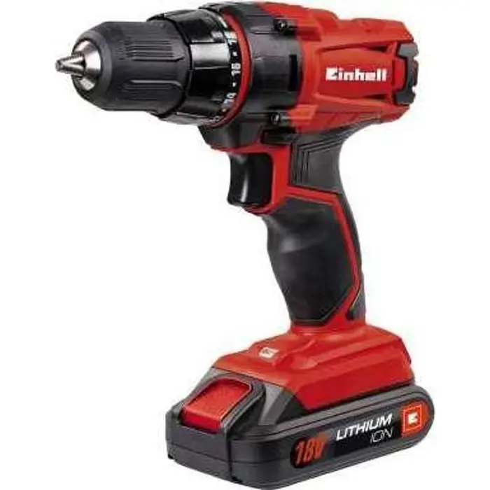 Einhell cordless drill TC-CD 18-2 Li, 18 Volt (red / black, Li-ion battery pack 1.5Ah)