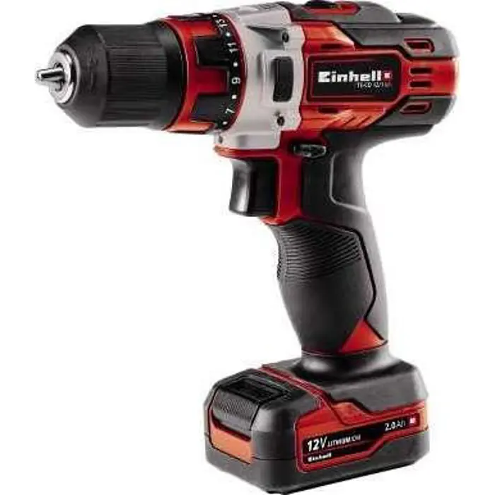 Einhell cordless drill TE-CD 12/1 Li (red / black, Li-ion battery 2Ah)