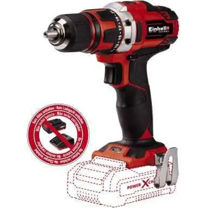 Einhell Cordless Drill TE-CD 18/40 Li Solo (red / black, without battery and charger)