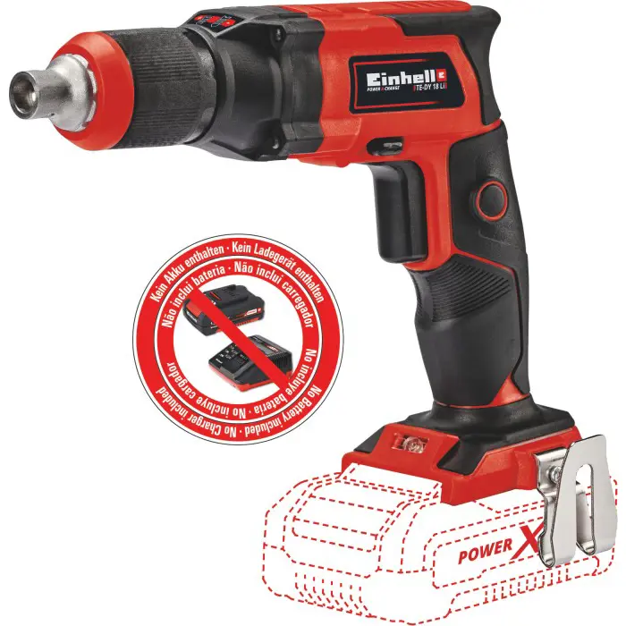 Einhell cordless drywall screwdriver TE-DY 18 Li Solo (red / black, without battery and charger)