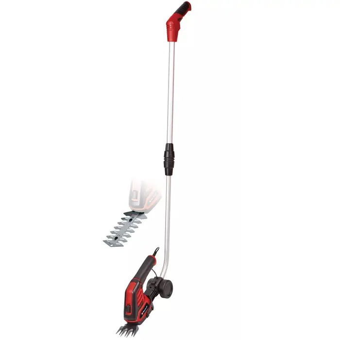 Einhell Cordless Grass Shears/Shrub Shears GC-CG 3.6/70 Li (black/red, Li-ion battery 2.0Ah, telescopic extension)
