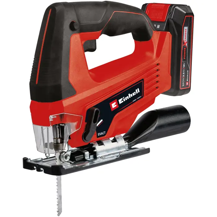 Einhell cordless jigsaw TC-JS 18 Li (red/black, Li-ion battery 2.5Ah, E-Box Basic case)