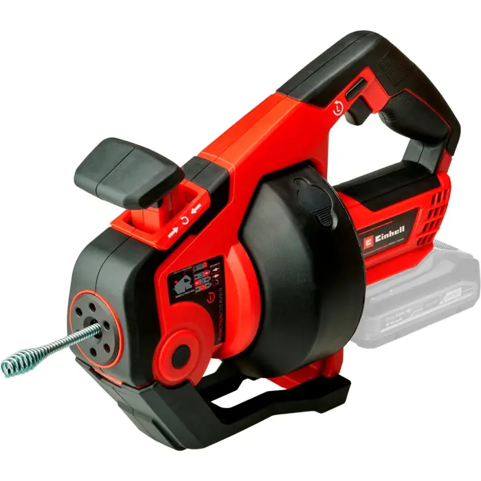 Einhell cordless pipe cleaning device TE-DA 18/760 Li-Solo (red/black, without battery and charger)
