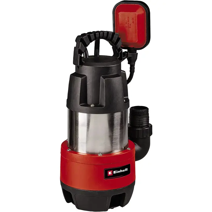 Einhell dirty water pump GC-DP 9040 N, submersible / pressure pump (red / stainless steel, 900 watts)