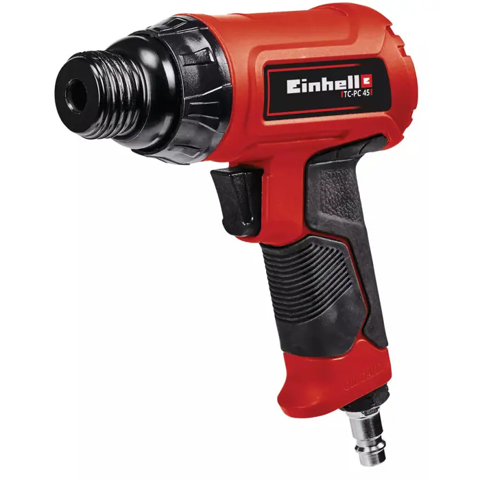 EINHELL Pneumatic chisel hammer TC-PC 45 Set red/black, with 4-piece chisel set, needle rust remover, case