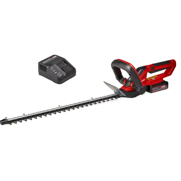 EINHELL Power X-Change cordless hedge trimmer GC-CH 1855/1 Li Kit, 18 Volt red/black, Li-ion battery 2.5Ah