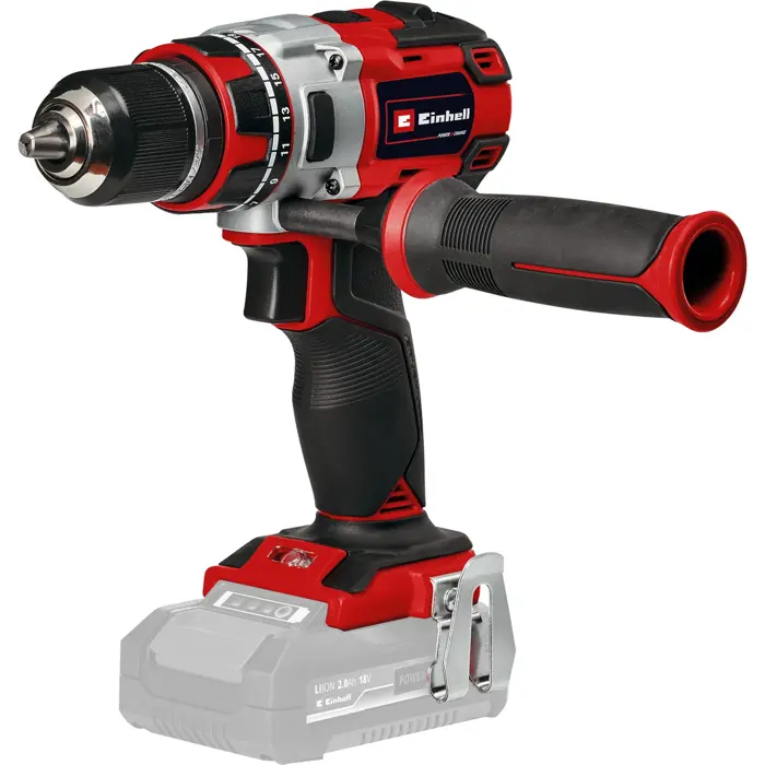Einhell Professional Cordless Drill/Driver TP-CD 18/80 Li BL-Solo, 18 Volt (red/black, without battery and charger)