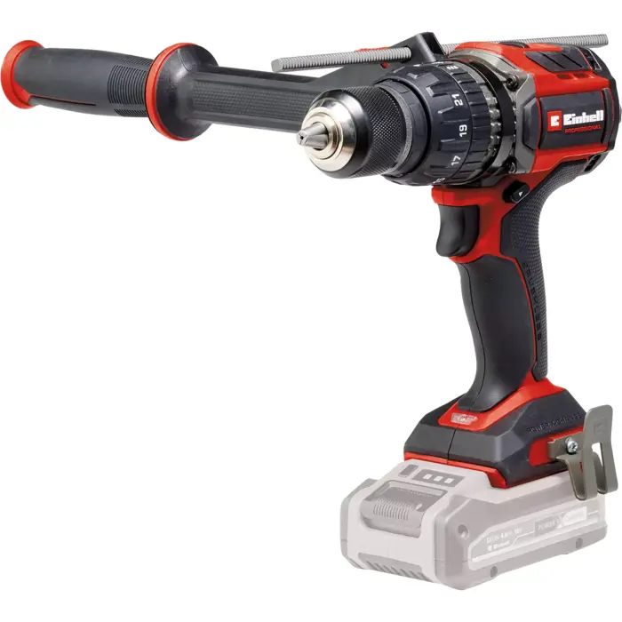 EINHELL Professional Cordless Impact Drill TP-CD 18/120 Li-i BL - Solo, 18 Volt black/red, without battery and charger