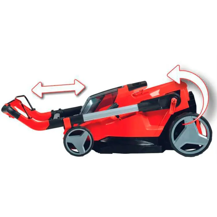 Einhell Professional cordless lawnmower RASARRO 36/40, 36Volt (2x18V) (red/black, 2x Li-ion battery 4.0Ah)