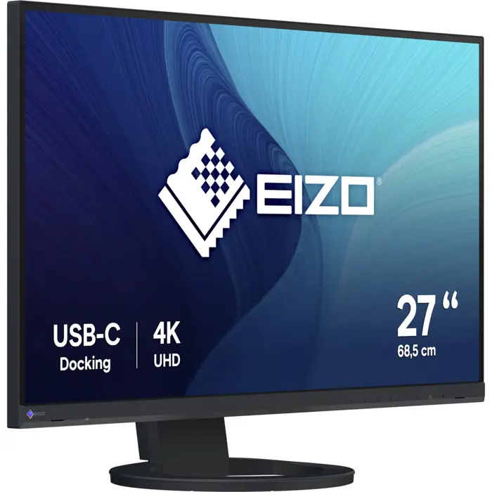 EIZO EV2740S FlexScan, LED monitor, - 27 - black, UltraHD/4K, IPS, USB-C, HDMI, DP, USB hub