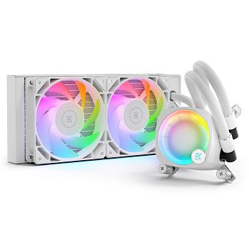 EK-Nucleus AIO CR240 Lux D-RGB Complete Water Cooling System - White 