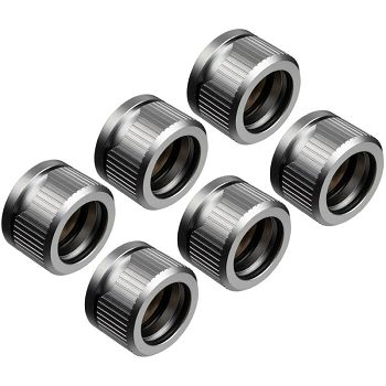 EK Water Blocks EK-Quantum Torque HDC 16 - Pack of 6, Satin Titanium 3831109824580