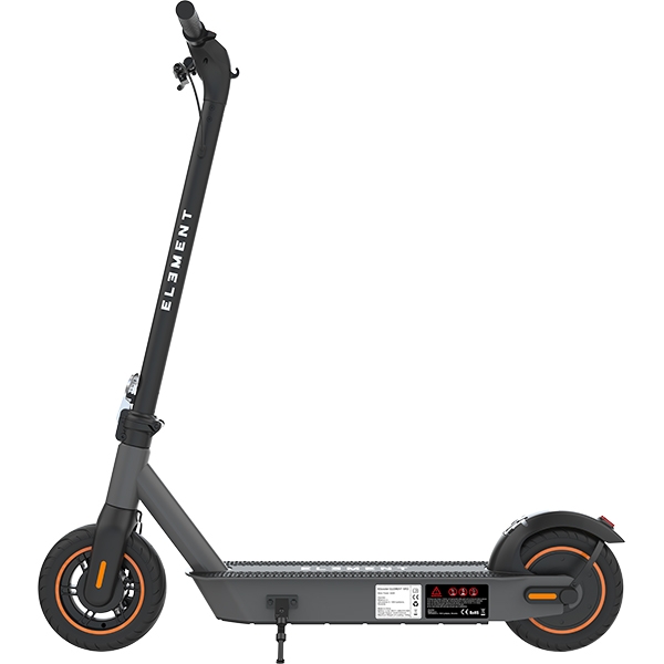 Electric folding scooter ELEMENT MAX 500W / 10 ",tires / 48V/11,6Ah / recuperation / range up to 65km (gray)