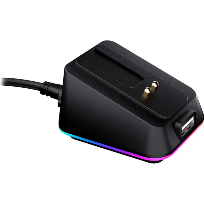 ENDORFY Mouse Dock Black, for LIV Wireless, LIV Plus Wireless, charging station black, cable 1.8 meters