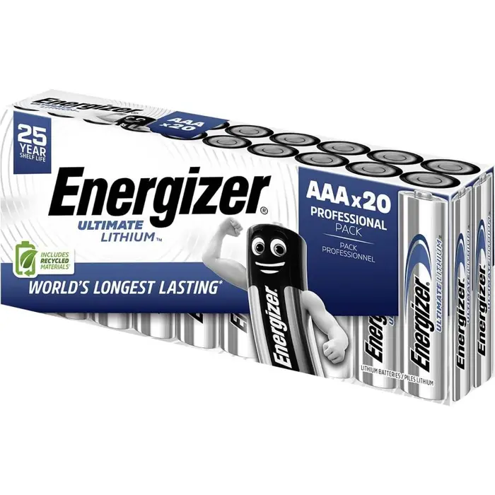 Energizer Ultimate Lithium L92 Micro AAA Batterie 20er Box